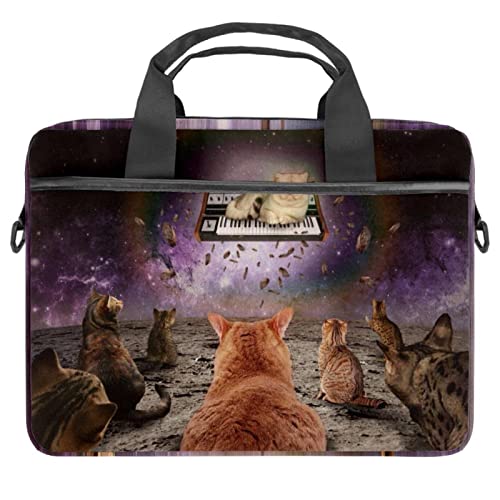 Housse ordinateur 14 pouces chat, sacoche bandoulière PC portable 13.3 pouces multicolore