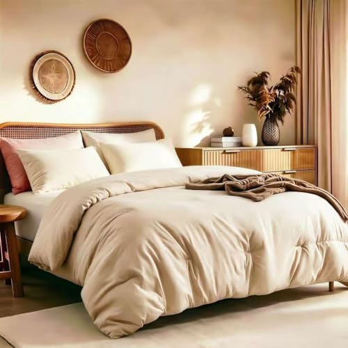 Image of Full Comforter Set Prewashed Lightweight Quilted Bedding for All Season