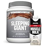 Cytosport Sleeping Giant Nighttime Protein Supplement Mix with Melatonin and Tryptophan, Hot...