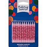 Pink Camo Print Birthday Cake Candles - 12 ct