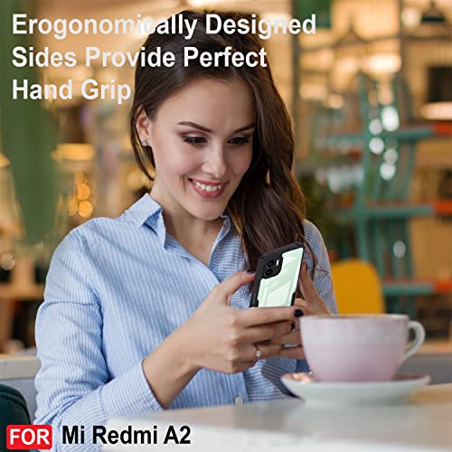 Image of Amazon Brand - Solimo Back Case Cover for Redmi A2 (Polycarbonate, Thermoplastic Polyurethane Matte Black)