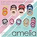 Amelia Beauty Small Blue Jersey Mini Scrunchies for Fine Hair, 12-Pack – Soft & Stylish No-Damage Hair Ties for Everyday Fun!