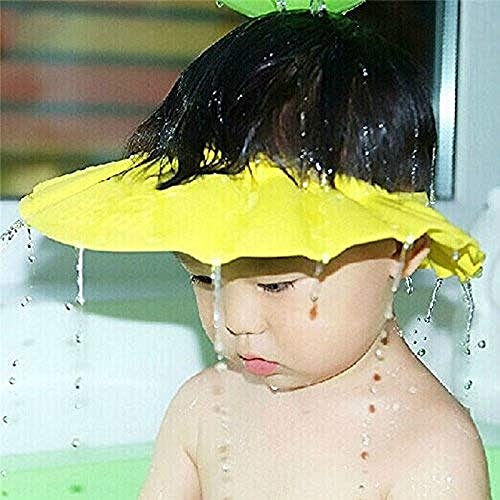 Shuiniba Baby Safe Shampoo Shower Bathing Protection Soft Shower Cap Hat Wash Hair Shield For Children Kids (Pink) #TOP4
