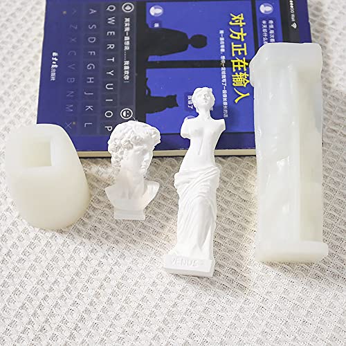 Molde de silicone humano, para a produção de pedra de perfume, aromaterapia, velas, bolos, cores DIY