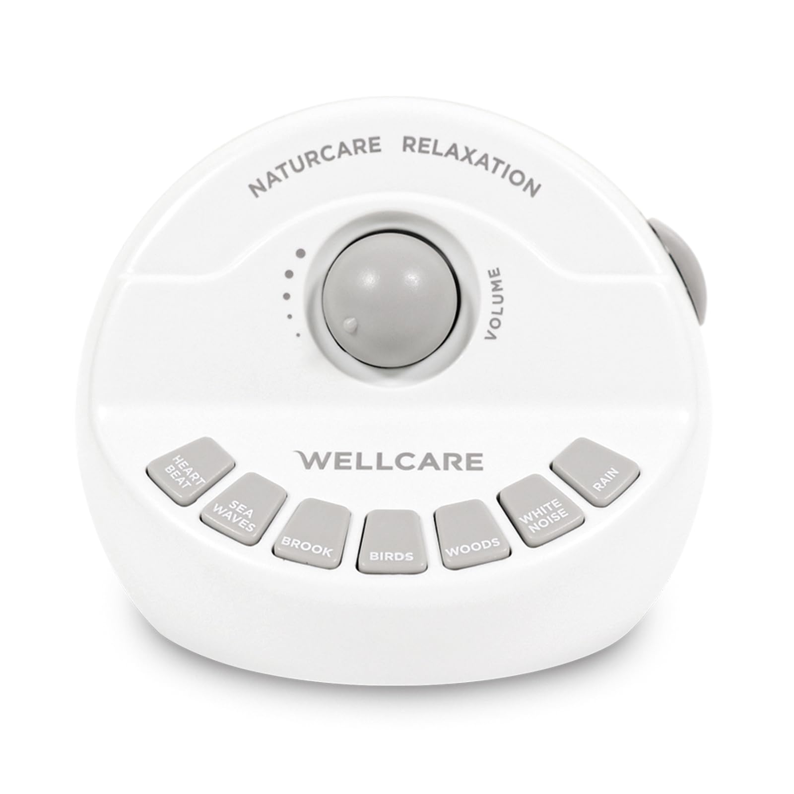 WELLCARE-Naturcare Sound Relaxation White Noise 7 Nature Sounds Sleep Sound Machine Calm Infants for Baby Kids Adult Stepless