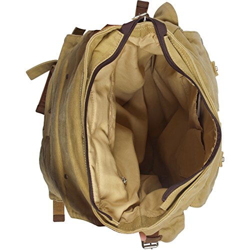 Canyon Outback Leather Goods, Inc. Canyon Outback Urban Edge Corbin Canvas Messenger Bag, Brown, One Size #TOP5