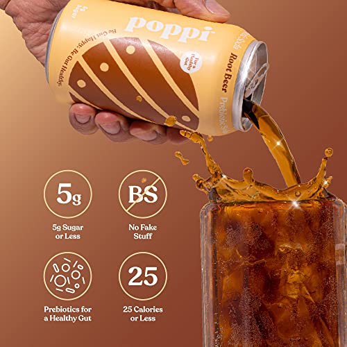 Poppi Root Beer Prebiotic Soda Single, 12 Fz #TOP2