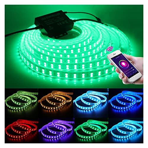 Tira de luces LED RGB 5050 para decoración interior del hogar con kit remoto de 24 teclas 3