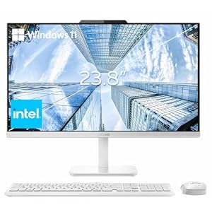 Lenovo 24″ FHD All-in-One Desktop Computer for Home & Office, In...