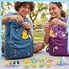 Saypacck 24 Pcs Duck Party Favors Wooden Painting Craft Kits Birthday Party Supplies with Organza Bag for Goodie Bags Fillers Adult Thank You Gifts #4