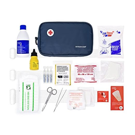 Botiquín Sans, Botiquín de primeros auxilios, Nylon, Azul