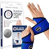 Muñequera Tendinitis Muñeca Desarrollada por Médicos - Muñequera Metacarpiana para Alivio de Lesiones de Muñeca, Azul]