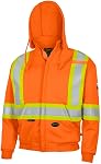 Pioneer FR Black Hoodie For Men - Heavyweight 100% Cotton - Class 1 | Flame Resistant ARC 2 Rated Zip-Up - 23 cal/cm - 2 pockets - Detachable Hood