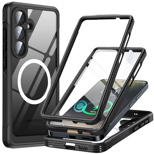 MESTRIEV Galaxy S26 �p �P�[�X�yMagSafe�Ή��E�ČRMIL�K�i�z�S�ʕی� 9H�����K���X �ϏՌ� �ی�t�B�����t�� �ϋv�� �y�� ���菝�h�~ �}�O�l�b�g���� ���C�����X�[�d�Ή� �w�ʃN���A ���ʕی� �X�}�z�P�[�X �����x�^�b�` �g��