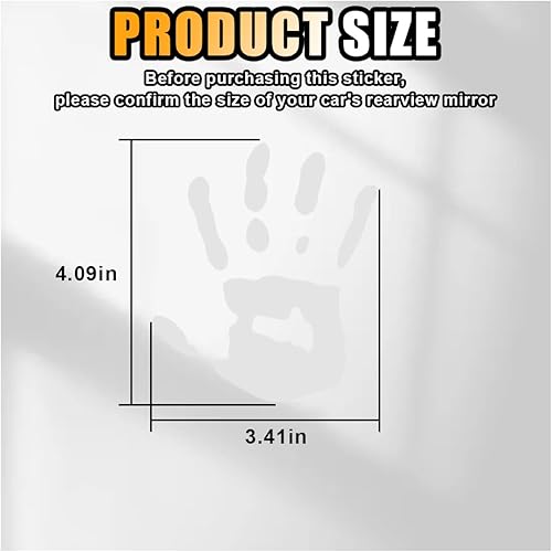 Miniatura 2 de 2 calcomanías onduladas para automóvil, calcomanías de mano con ondas para espejo retrovisor izquierdo y derecho, decoración de automóvil Lazy Waver