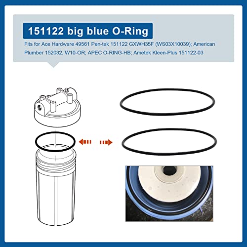Mefonkou O-Ring Seals Ws03X10054 / Hhring For Ge, Gxwh30C, Gxwh35F, Gnwh38F, Gnwh38S, Gxwh40L Series Water Filter (2/Pack) #TOP1