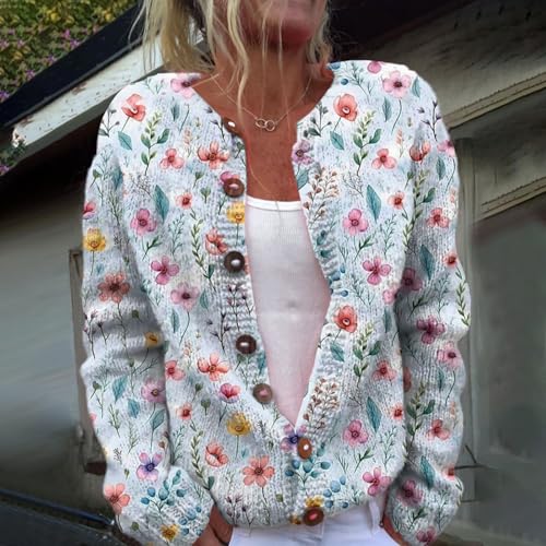 Christmas Sweater Cardigan for Women 2024 Going Out Spring Vacation Ugly Sweaters Long Sleev3
