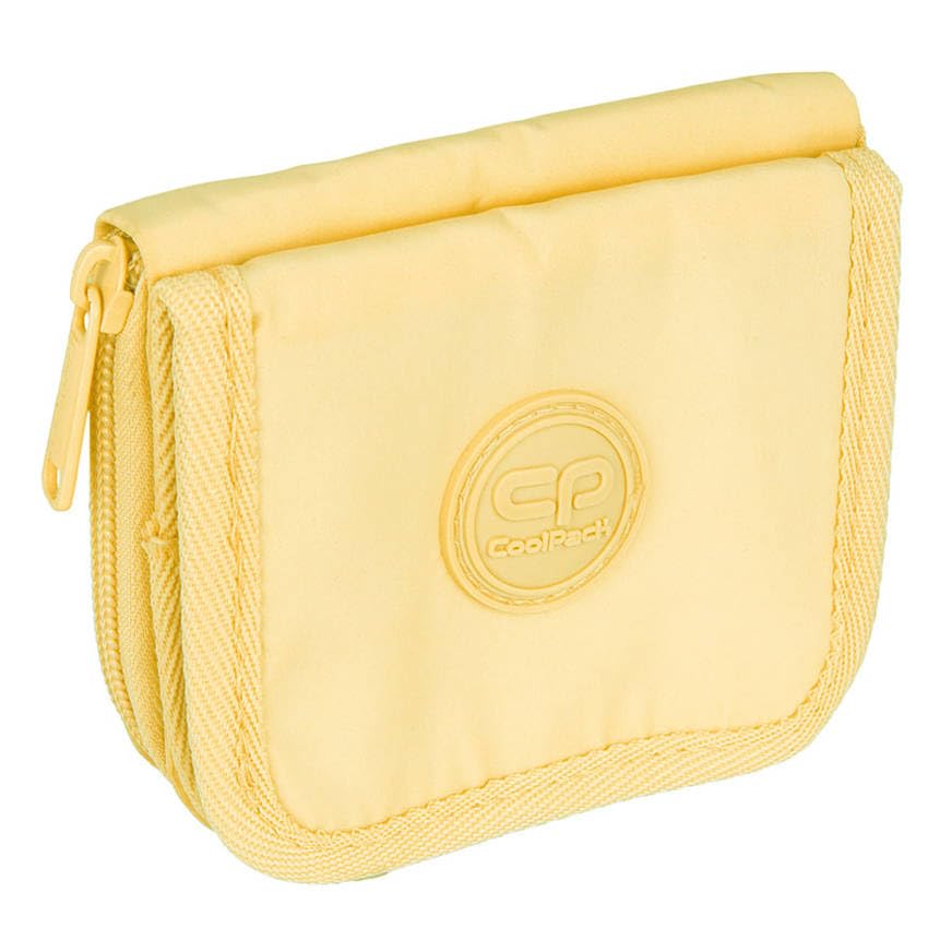Portefeuille Coolpack Hazel Jaune Pastel 12x10 cm pour Enfant et Ado