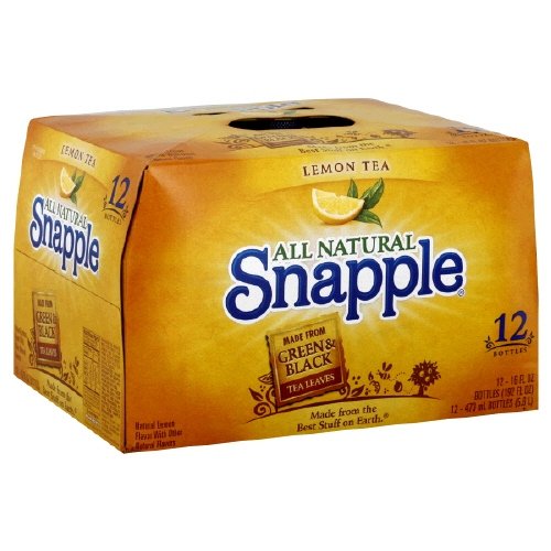 Snapple Tea, 12- 16 Fl Oz (Pack of 2) (Lemon)
