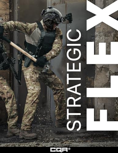 Image of CQR Men's Flex Ripstop Tactical Pants, Water Resistant Stretch Cargo Pants, Lightweight EDC Hiking Work Pants