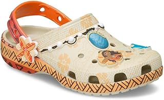 Crocs 유니 아동용 디즈니 모아나 클래식 클로그, 어린이 및 유아용 신발
