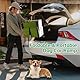 Hunderampe Auto Klappbar, Hundetreppe für Große Hunde mit rutschfeste Kunstrasen-Oberfläche, Leichtgewichtige Aluminium Hundetreppe für SUV, Jeep & LKWs, Bis 70kg