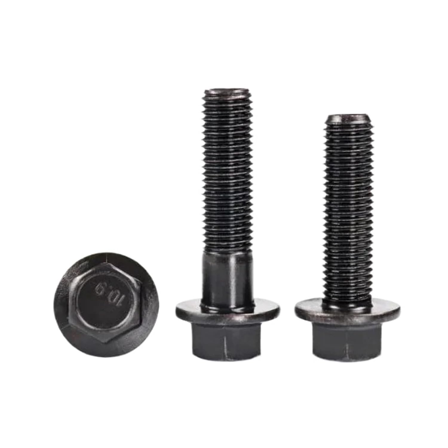 M10 M12 M14 M16 Grade 10.9 Fine Tooth Outer Hexagon Head Flange Cap Screws Hexagon Flange Bolt GB5787 Thread Length 20mm-150mm(70mm,M10X1.25-Half -5pcs)