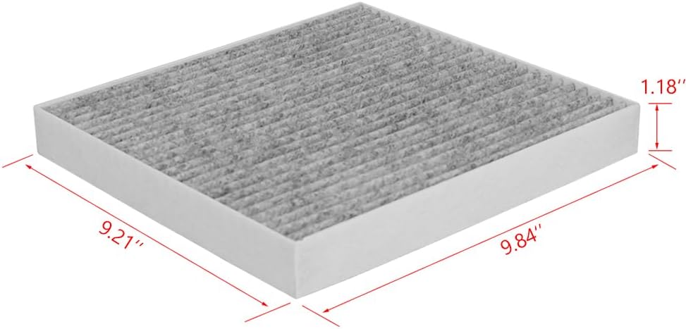 BW809 Cabin Air Filter carbon Fits for Silverado 1500 2500 HD 3500 HD 4500 HD 5500 HD Suburban Tahoe Sierra Yukon Cadillac Replacement for CF11809,CP809,22808781, 23281440（Set of 4）