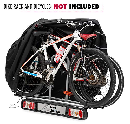 Team Obsidian: Bike Covers | Styles - Outdoor Storage Or Transportation/Travel | Waterproof, Heavy Duty, 600D, 300D, Or 210D Oxford Ripstop Materials | Sizes L, Xl, Xxl For 1,2 Or 3 Bikes | Offers Constant Protection Through All 4 Seasons #TOP2