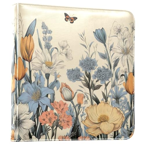 Álbum de Fotos con Adhesivo Automático para Scrapbooking, 3 Anillos, 20 Páginas en Blanco, Estilo Moderno, para Fotos 3x5, 4x6, 5x7 y 6x8 pulgadas, Cuero miniatura 1