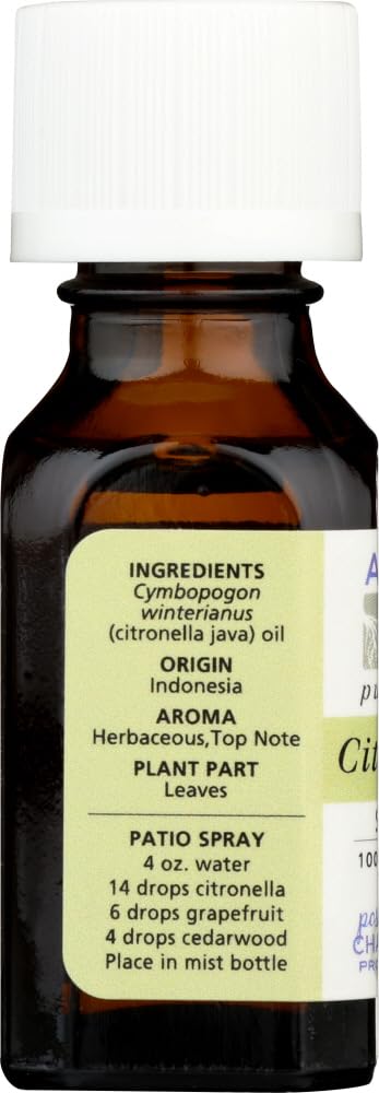 Amazon.com: Aura Cacia Pure Essential Oil Citronella Java - 0.5 fl