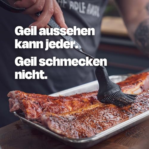 Burger & Ribs BBQ Sauce 500 ml - Perfekt für Burger, Grillfleisch, Steaks, Pulled Pork, Hähnchen & Co. - Barbecue Glaze für Spareribs - SizzleBrothers