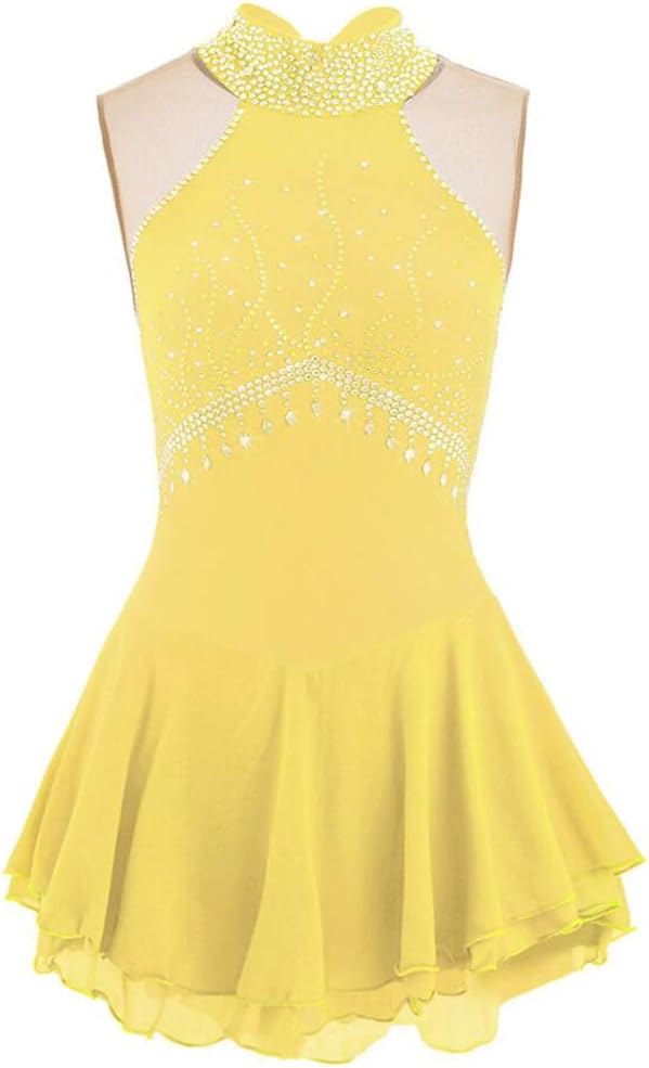 Figure Skating Dress for Competition Ice Skating Costume for Girls Outdoor Sports Clothes Gymnastics Leotards