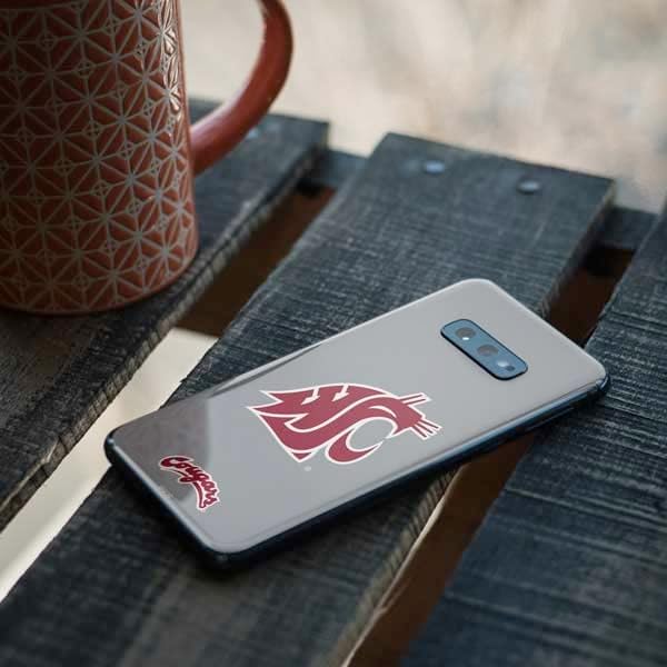 Skinit Decal Phone Skin Compatible with Samsung Galaxy S10e - Officially Licensed College WSU Cougars Logo Design