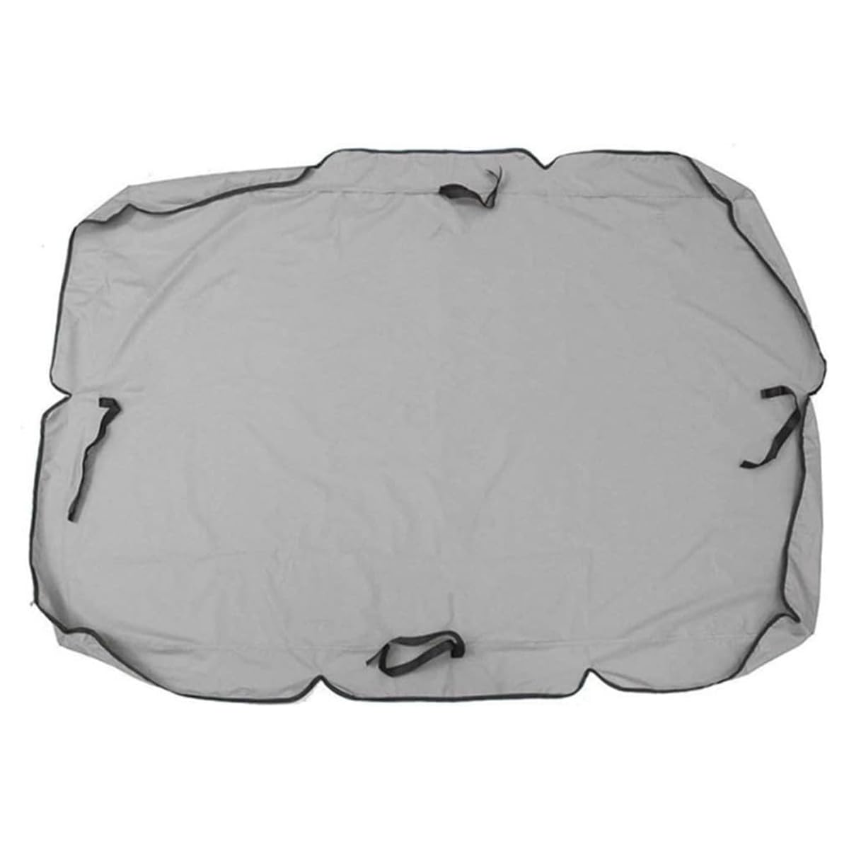 ANCLLO Swing Top Cover,3 Seater Garden Swing Canopy Cover,Outdoor Hammock Cover Waterproof Rip Proof Replacement Canopy 195x125x15cm Grey - Image 2
