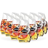 Renuzit Scent Swirls Air Freshener Gel, Plumeria, Coconut & Pineapple, 7 Ounces (12 Count)