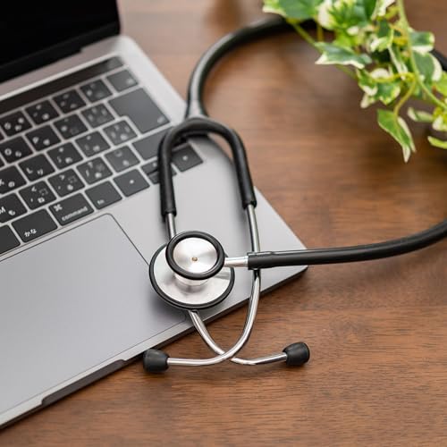 CHENNAN Ersatz Zubehör Für Stethoskope, 1 Satz Stethoskop-Zubehörset, 4 Stück Silikon Stethoskop Ohrstöpsel Und 2 Stück Stethoskop Ersatzteile Ersatzmembranen Membran Stethoskop ZubehSchwarze