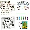 Minecraft Painting Kit with Canvas Set for Kids - Bundle with Activity Pad, Canvas, Markers, Crayons, Stickers, More | Minecraft Art Supplies Pack for Girls, Boys #1