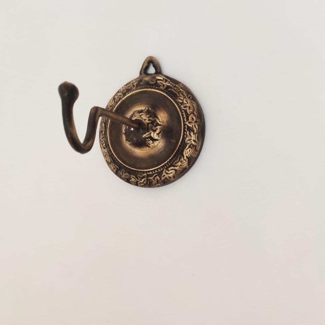 Brass Wall Hook for Planter Hanger – Minimalist Plant Bracket, Vintage Wall Decor, Curtain Hanger, Window Rack for Home & Garden