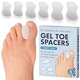Dr. Frederick's Original Gel Toe Separators - 6 Pieces - Variety Pack - Bunion Treatment - Small, Medium and Large Sizes