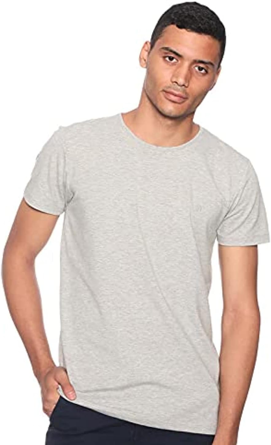 34 by Amr Diab Men's 005_LightGrey Crewneck