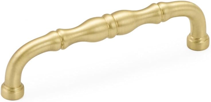 Schaub Colonial Collection 4 in. 102mm Pull, Satin Brass - 747-SB