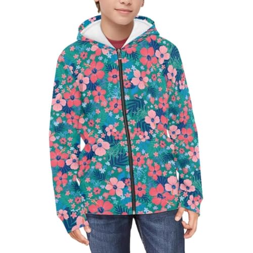 Pinupub Comfy Zip Up Hoodie Coat Boys Girls Fashion Cute School Workout Long Sleeve Hoodies Jacket3