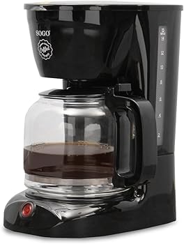SOGO Cafetera de Goteo con Jarra Extraíble 1,8L Preparación Rápida - Gran Capacidad para 15 Tazas - Cafetera Eléctrica con Filtro Permanente - Cafetera con Jarra de Vidrio Resistente3