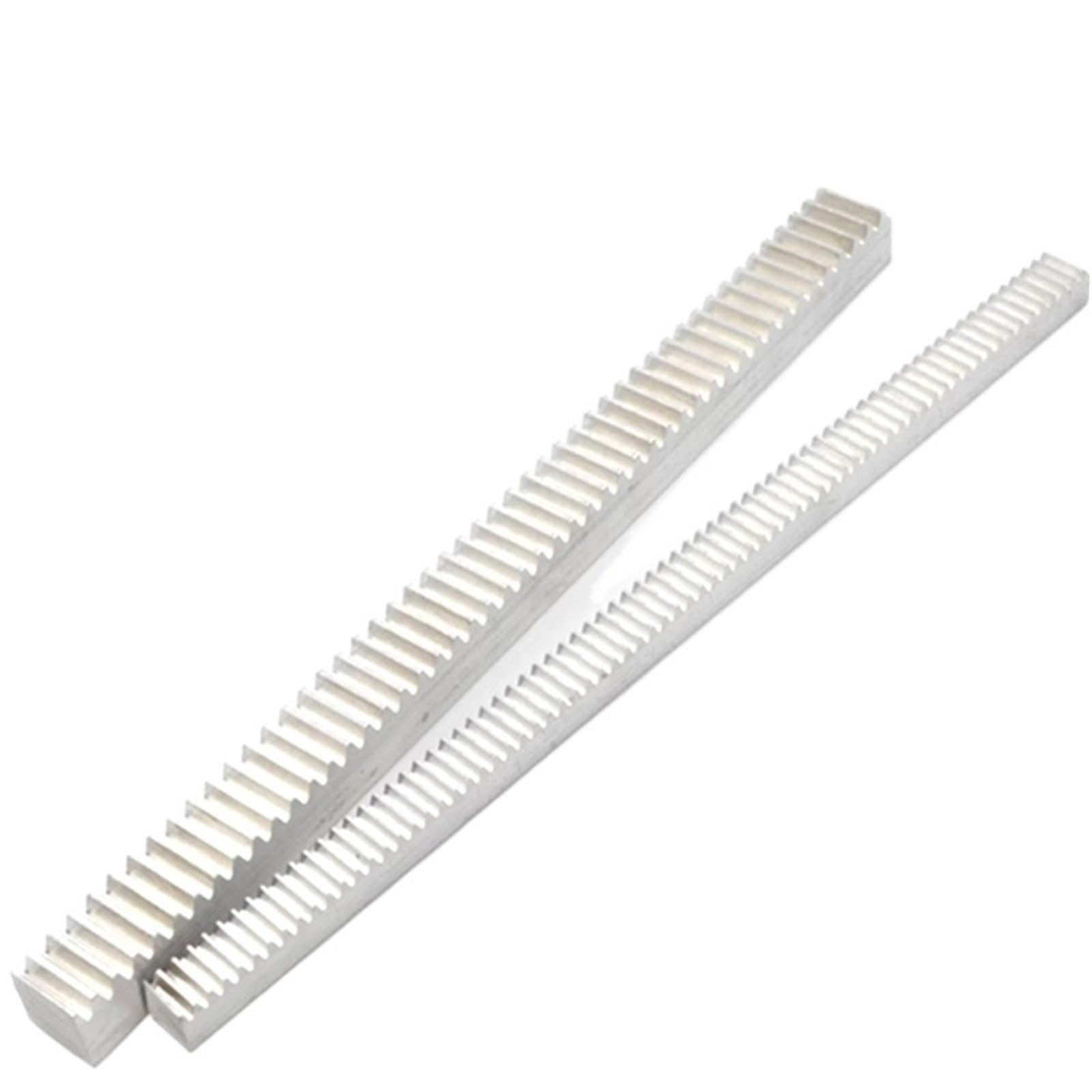 Crémaillère à engrenages droits en alliage d'aluminium - Module 0,5/1/1,5/2 - Longueur : 500 mm(1M 20x20x500mm)