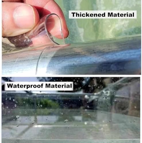Transparent Fish Pond for Garden - 150x100x71CM Above Ground Swimming Pool, Customizable Temporary Water Tank for Fish Breeding & Aquatic Life, Durable Clear Design
