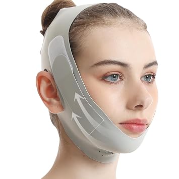 V Line Lifting Mask, Anti Aging Facial Mask for Firming and Contouring V Shape Lift Enhance Skin Elasticity Reduce Fine Lines Revitalize Skin for All Skin Types
