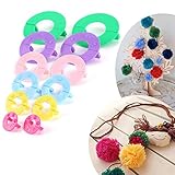 Das Pompom-Herstellungs-Set ist einfach zu handhaben dann kann man in kurzer Zeit viele Bommel in 6 unterschiedlichen Größen herstellen. Macht viel Spaß und Spart viel Zeit.