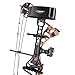 Leader Accessories Compound Bow 30-55lbs Archery Hunting Equipment with Max Speed 296fps (Autumn Camo.)