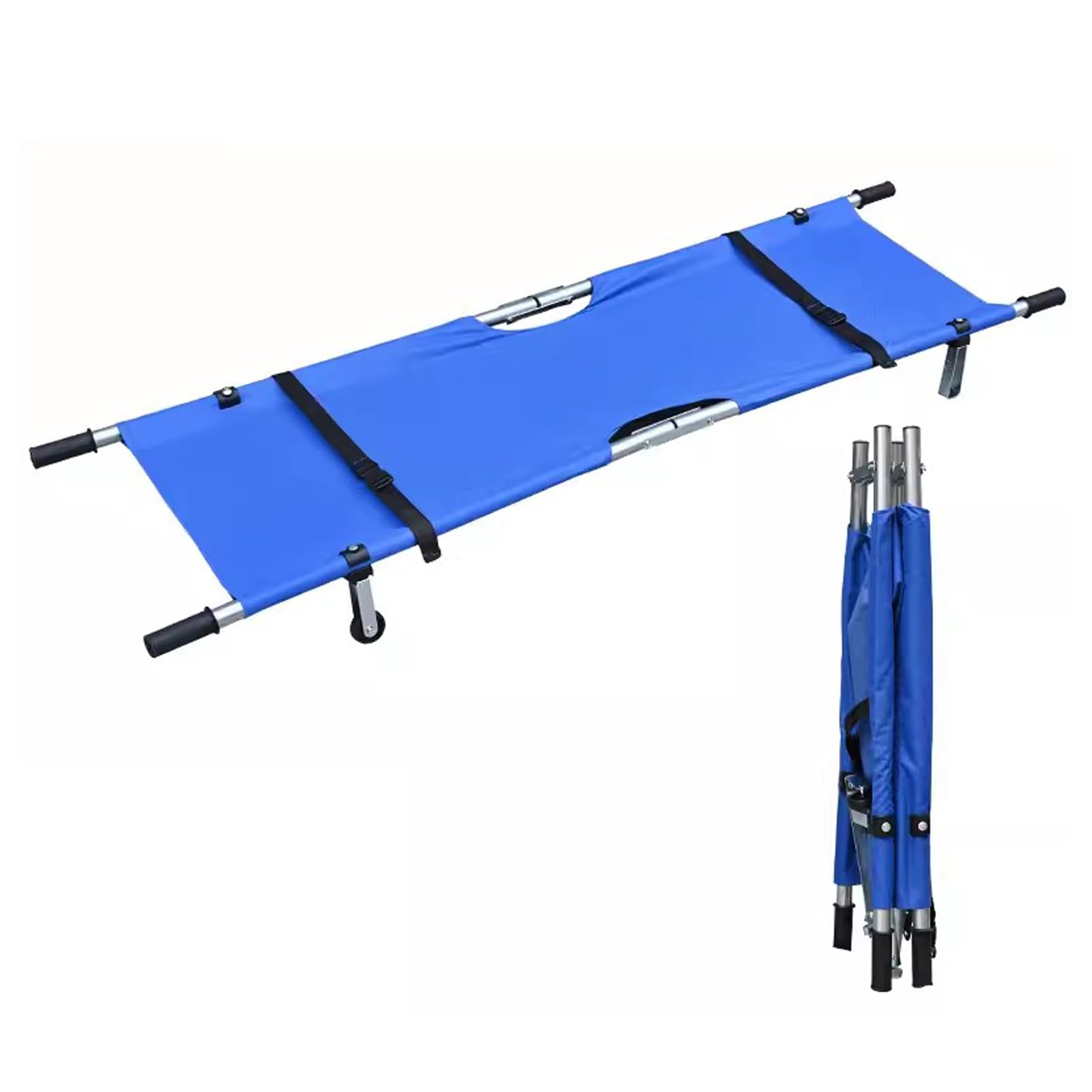 YNIYUJKL Portable Household Lightweight Stretcher, Folding Stretcher For Medical Emergency, Medical Emergency Folding Stretcher, Portable Ambulance Stretcher,Blue-A
